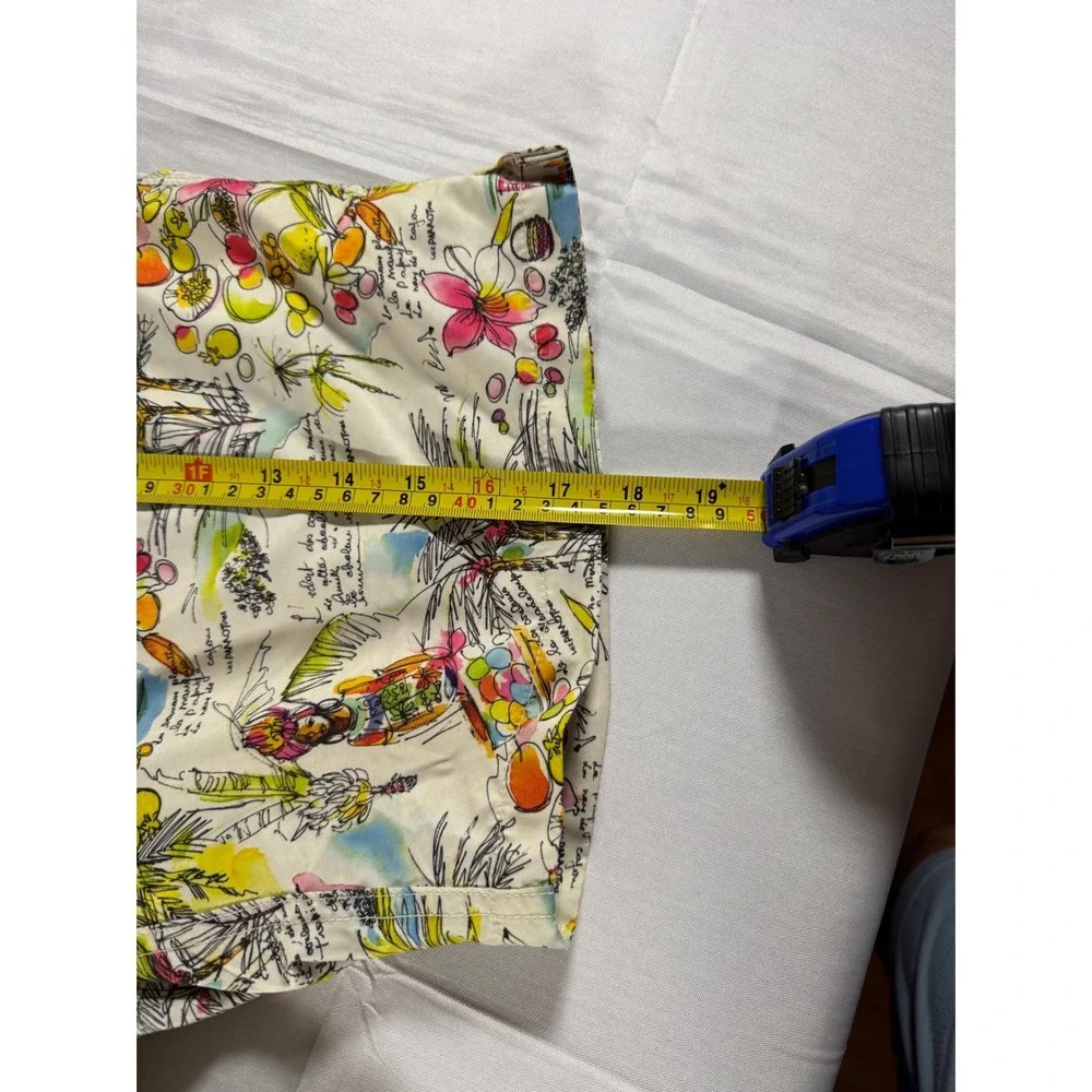 VTG Michael's Swim Trunks Men's SZ M Tropical Island Map Print Made in Morocco
